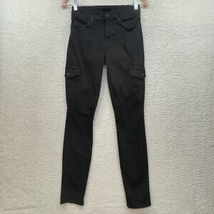 Mother Pants Womens 25 Black The Charmer Cargo Not Guilty Skinny Stretch USA